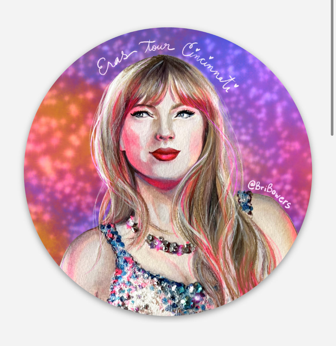 Taylor Swift eras logo paint with dimonds｜TikTok Search