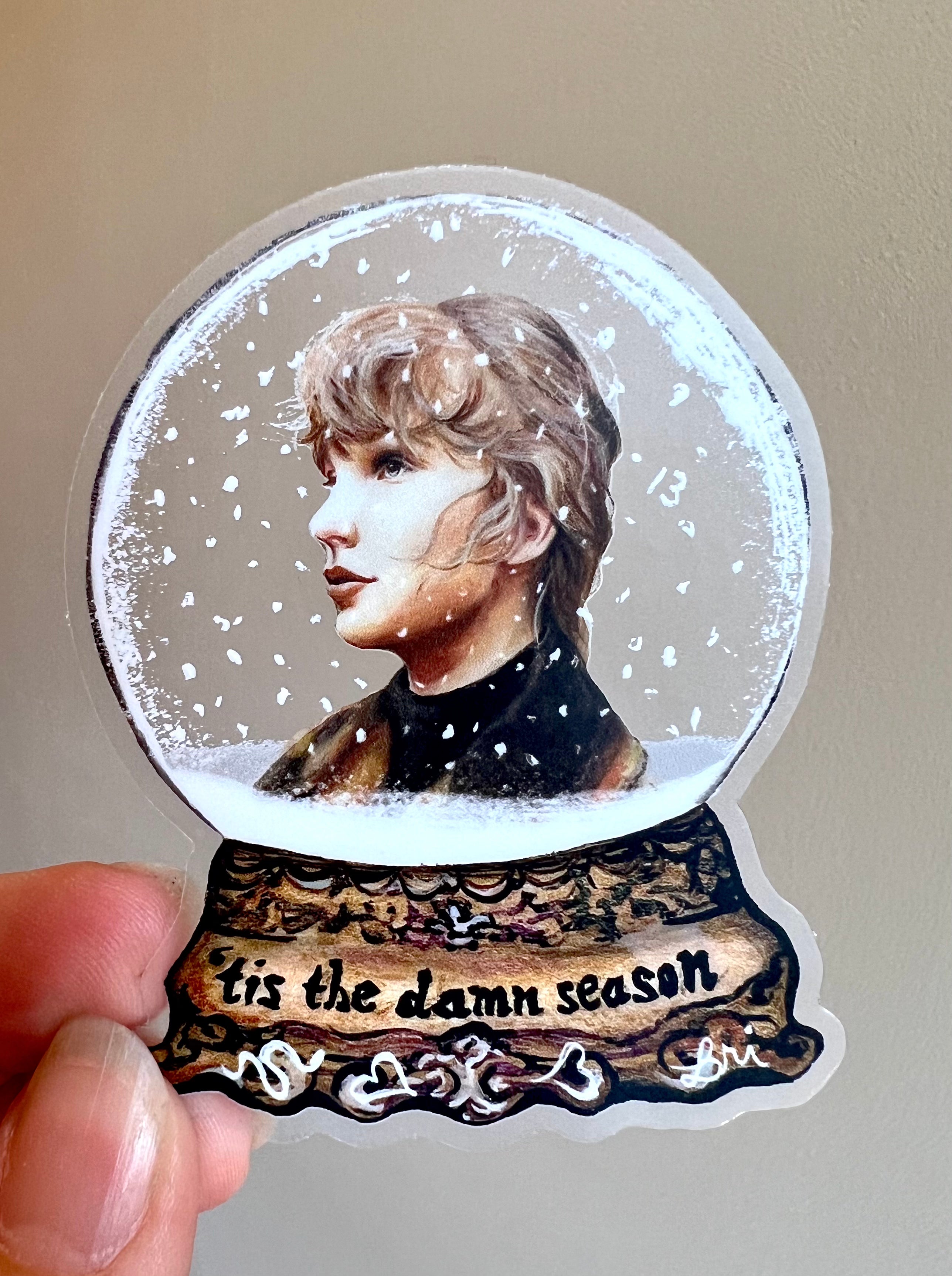 Clear Snow Globe Sticker 