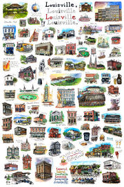 Epic Louisville Watercolor Print
