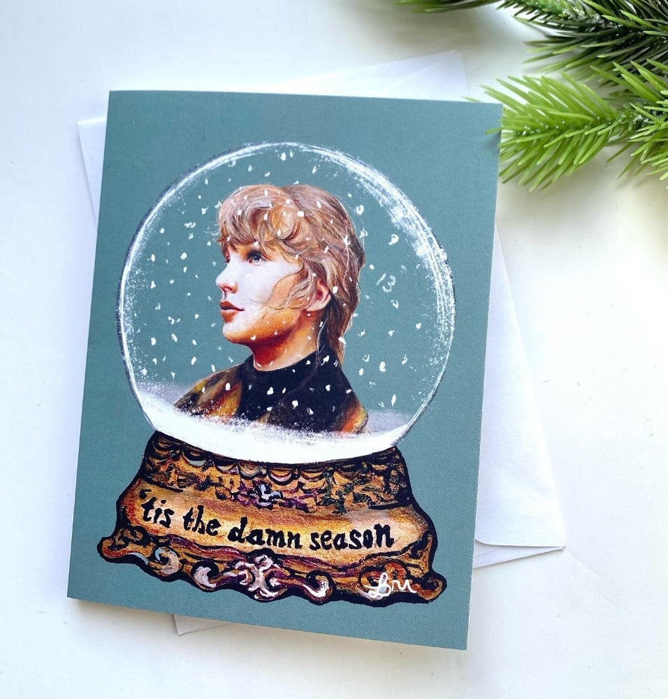Tis the Damn Season Taylor Swift Card - Blank