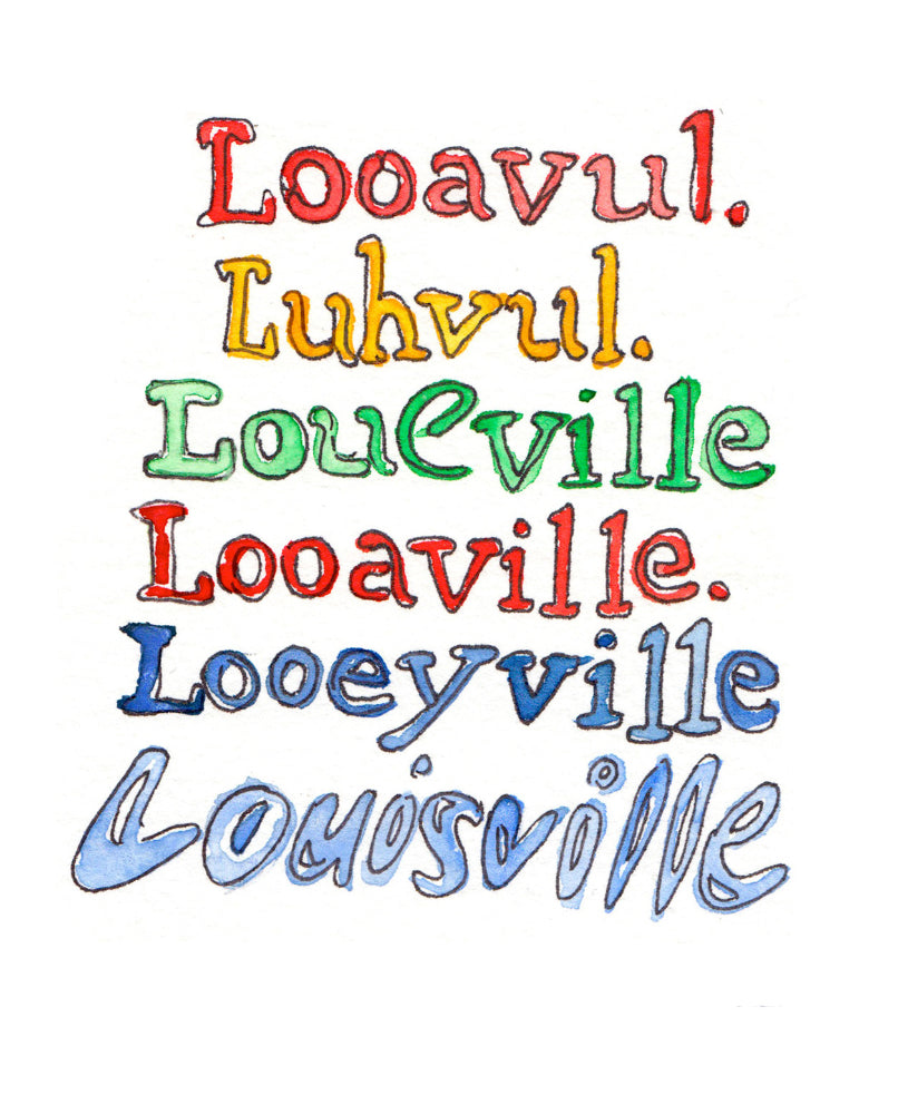 Louisville Spellings Watercolor Toddler Shirt – Bri Bowers
